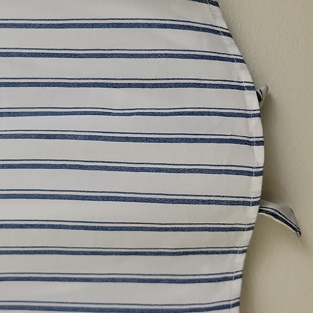 Justice Blue & White Striped Short Sleeve Top 12 - Picture 11 of 13